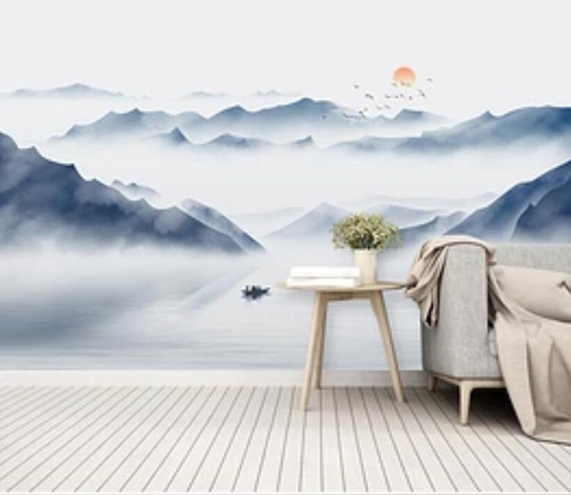 3D Water Boat WC48 Wall Murals Wallpaper AJ Wallpaper 2 