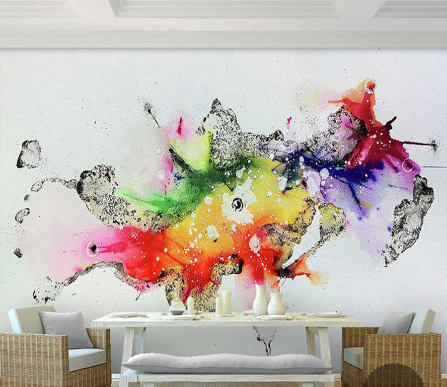 3D Brightly Painted WG063 Wall Murals