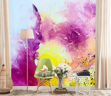 3D Purple Watercolor 260 Skromova Marina Wall Mural Wall Murals