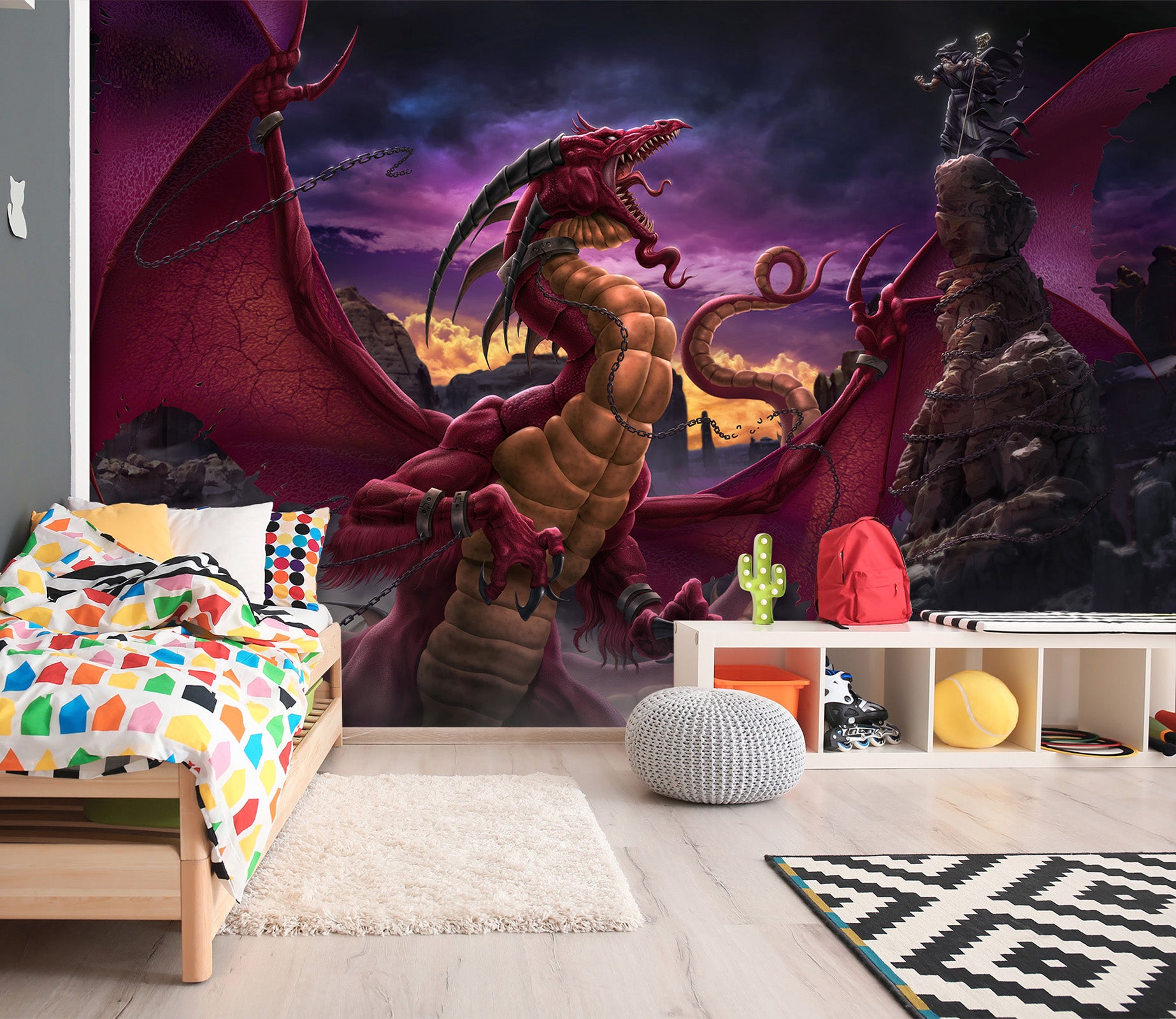 3D Dragon 4199 Tom Wood Wall Mural Wall Murals