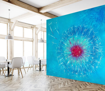 3D Blue Dandelion 135 Skromova Marina Wall Mural Wall Murals