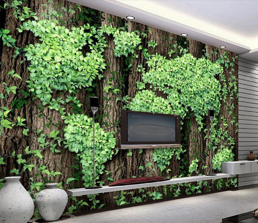 3D Map Leaf WC144 Wall Murals