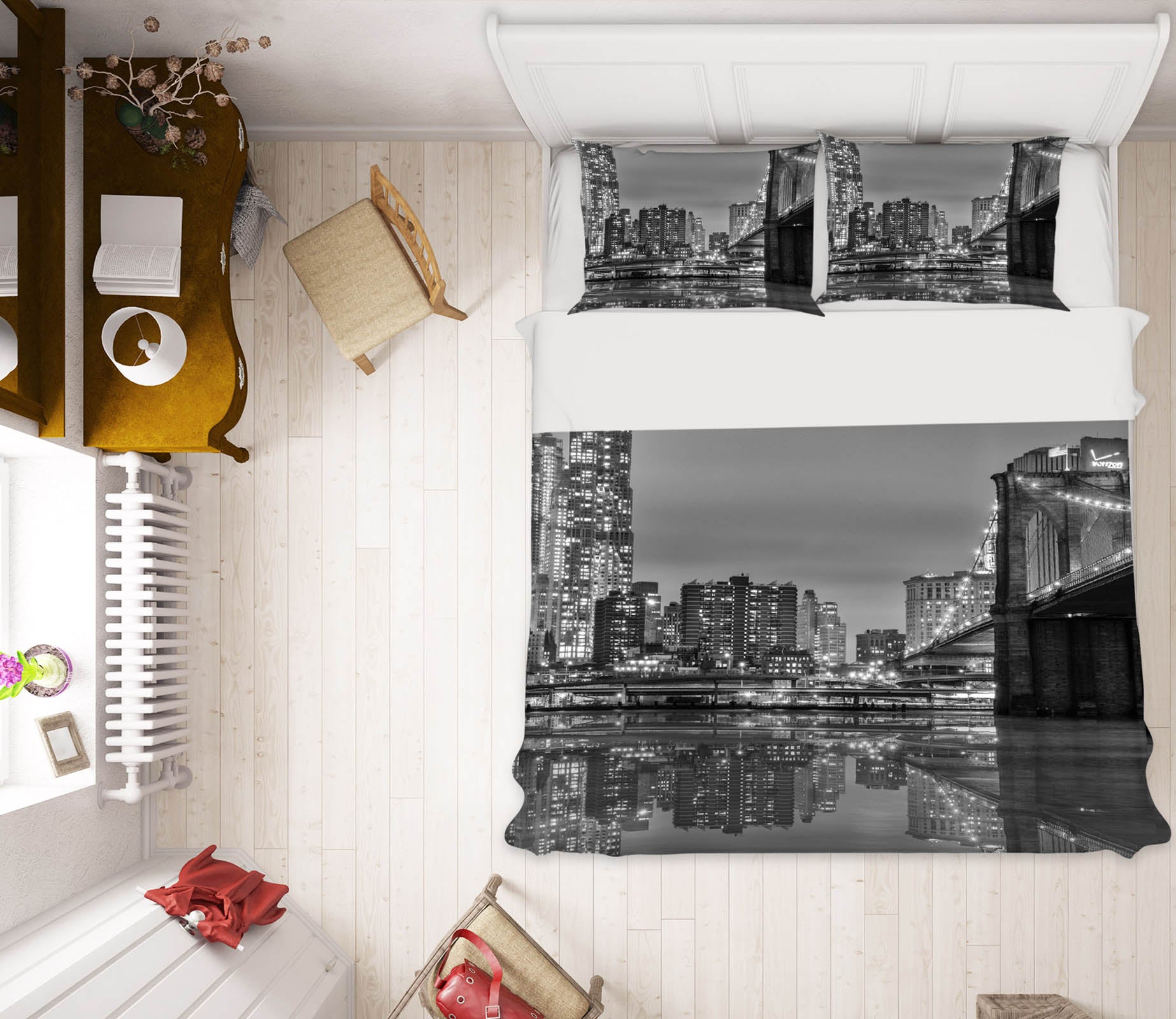 3D Building Bridge 050 Marco Carmassi Bedding Bed Pillowcases Quilt