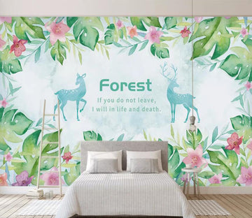 3D Sika Deer WC2158 Wall Murals