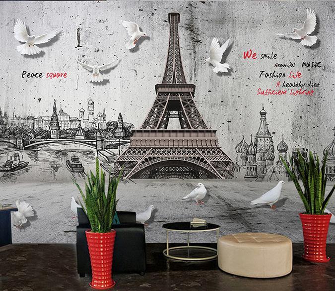 3D City Tower 519 Wall Murals Wallpaper AJ Wallpaper 2 