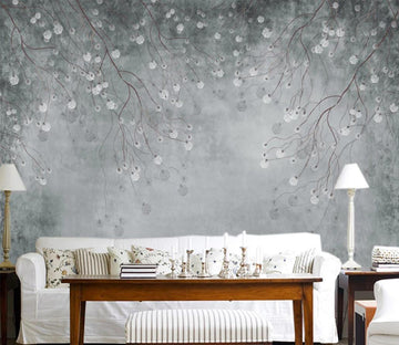 3D White Flowering Branch WC1117 Wall Murals