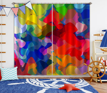3D Colorful Graffiti 039 Shandra Smith Curtain Curtains Drapes