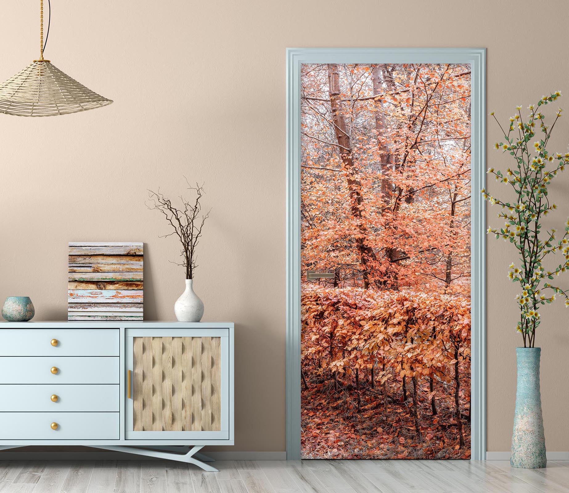 3D Autumn Woods 5057 Assaf Frank Door Mural