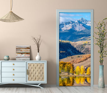 3D Woods Mountains 11426 Marco Carmassi Door Mural