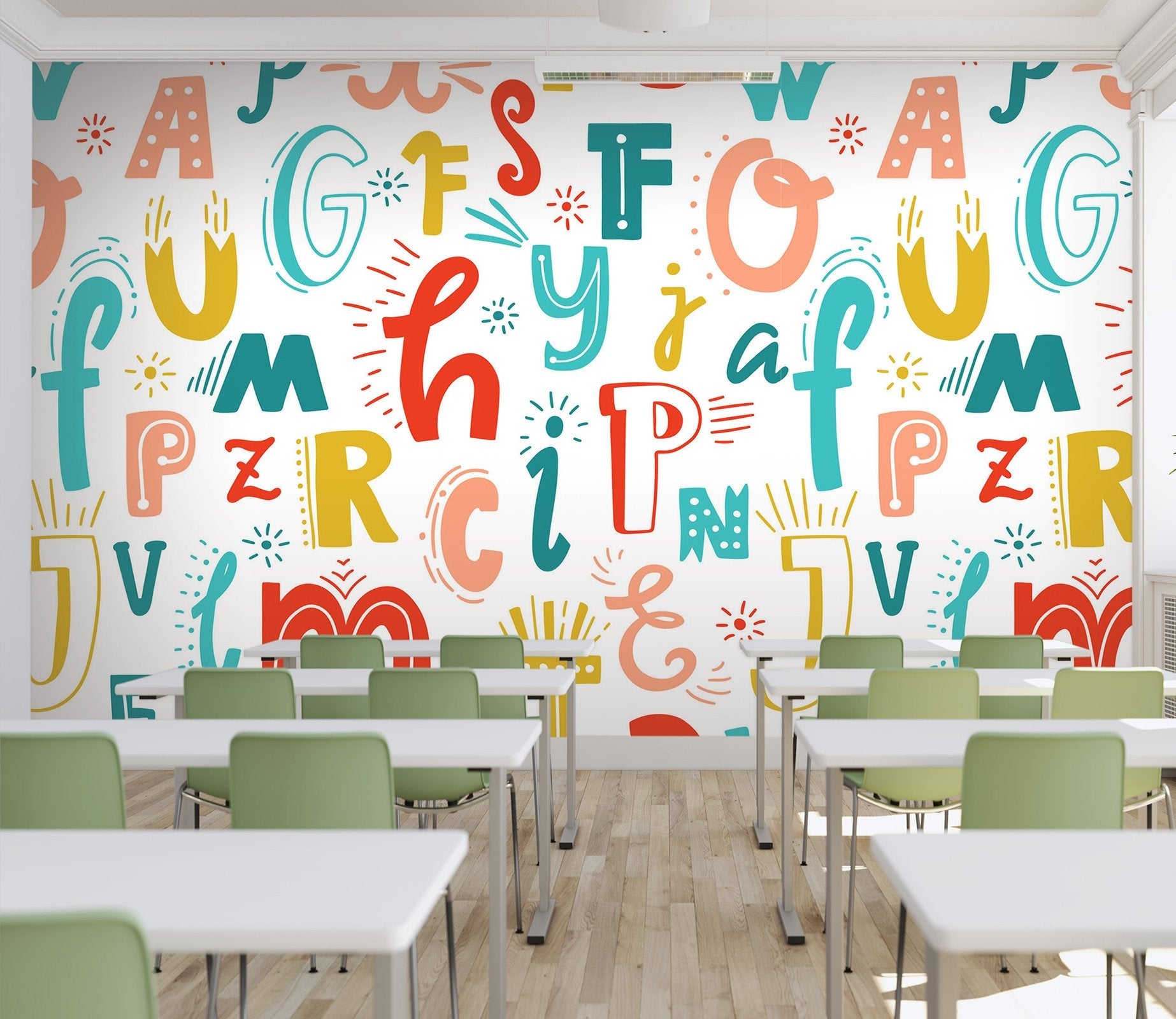 3D cartoon letters 54 Wall Murals Wallpaper AJ Wallpaper 2 