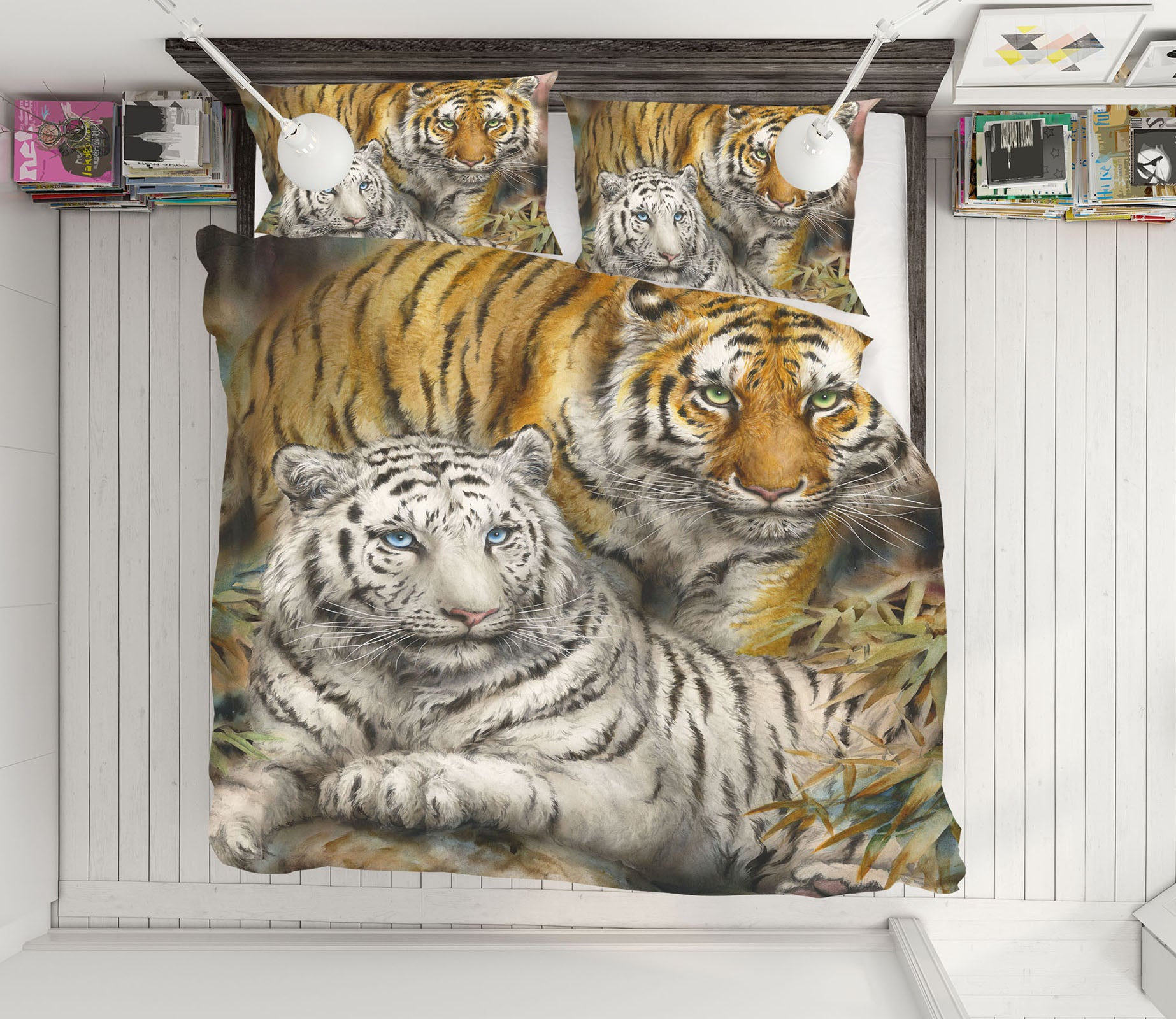 3D Animal Tiger 5893 Kayomi Harai Bedding Bed Pillowcases Quilt Cover Duvet Cover