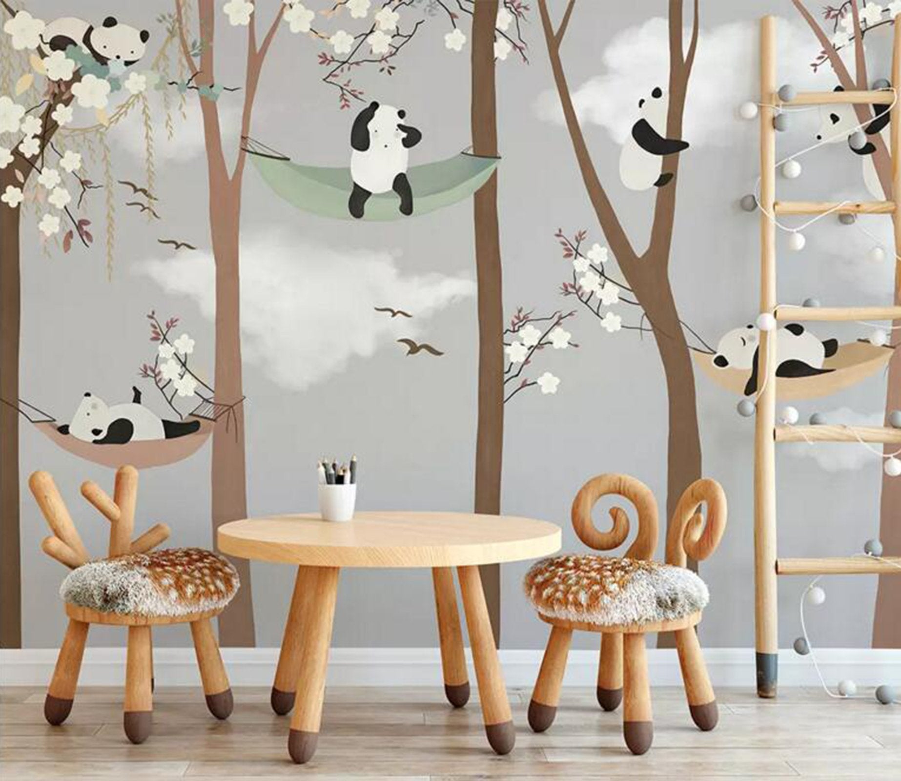 3D Bear Forest WC48 Wall Murals Wallpaper AJ Wallpaper 2 