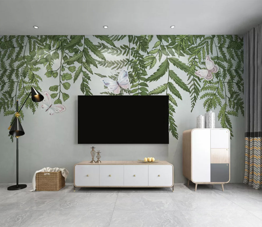 3D Vine Butterfly WC2761 Wall Murals