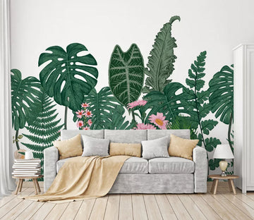 3D Chrysanthemum Leaves WC2098 Wall Murals