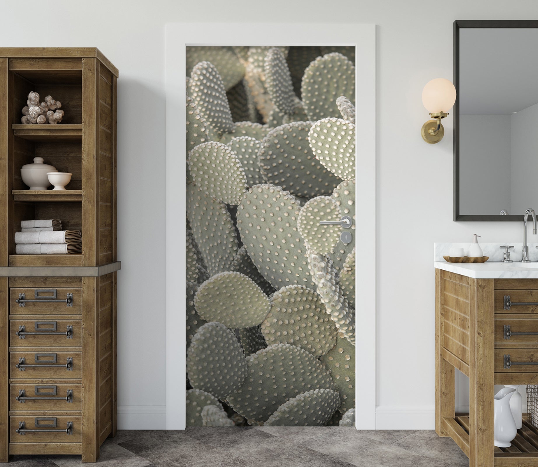 3D Cactus 106175 Assaf Frank Door Mural