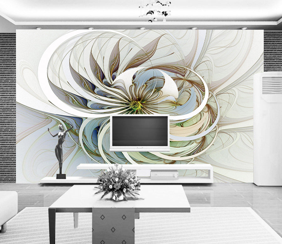 3D Blooming Flower WG131 Wall Murals