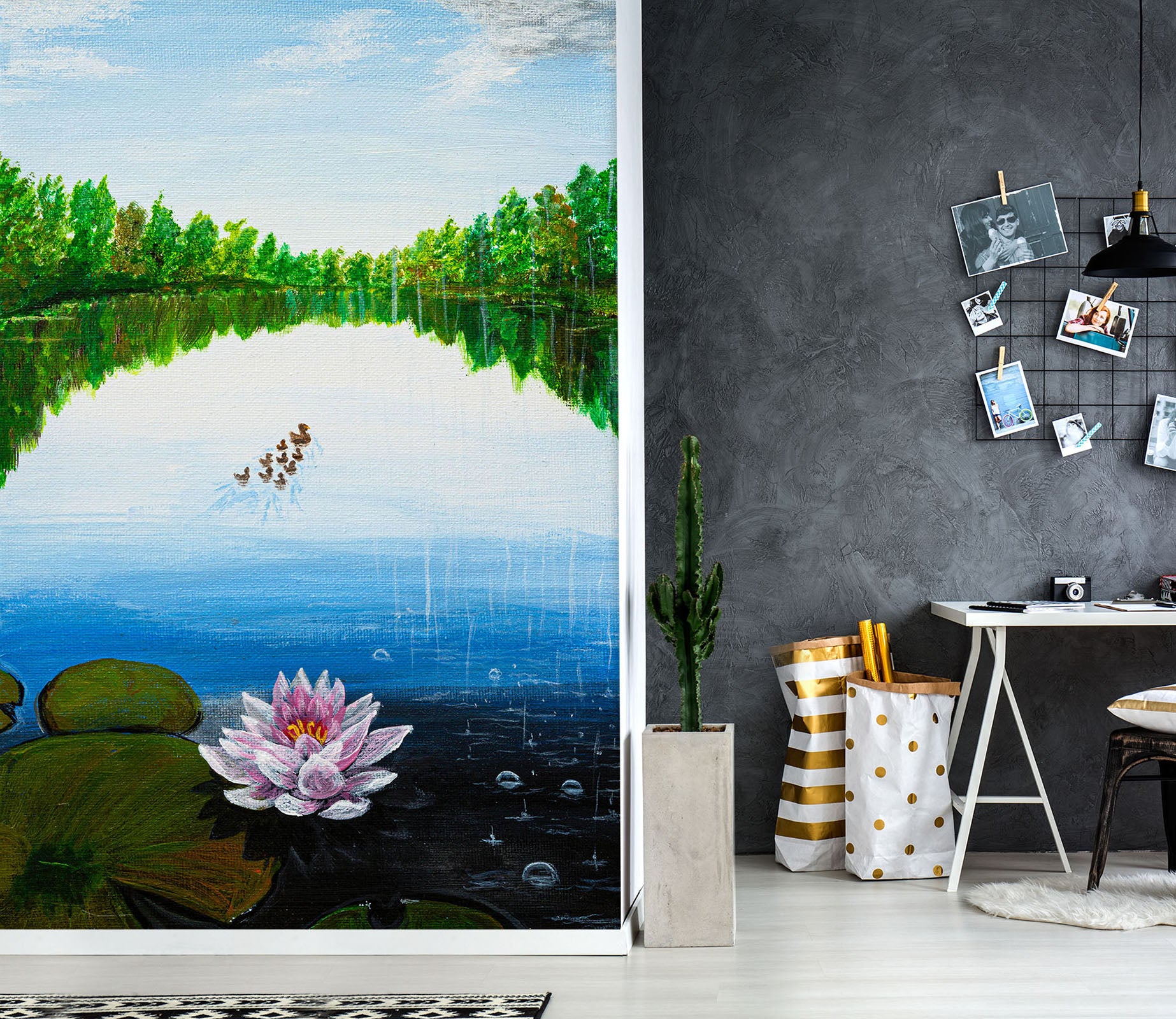 3D Lotus 1866 Marina Zotova Wall Mural Wall Murals