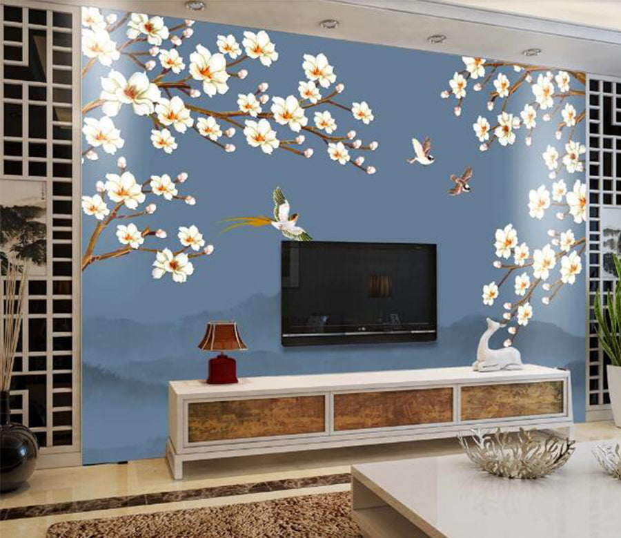 3D Fragrant Bird WC2709 Wall Murals