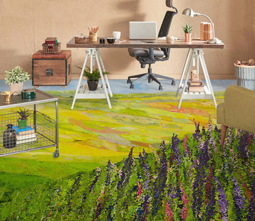 3D Lawn Hillside Grass 9557 Allan P. Friedlander Floor Mural  Wallpaper Murals Self-Adhesive Removable Print Epoxy