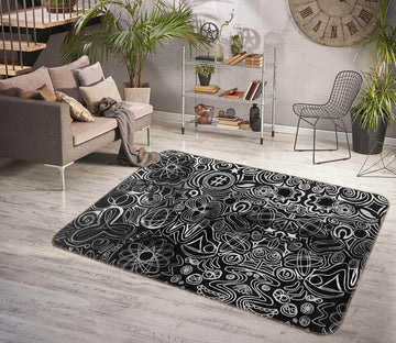 3D Line Pattern 1008 Shandra Smith Rug Non Slip Rug Mat