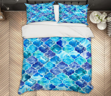 3D Blue Pattern 72024 Bed Pillowcases Quilt