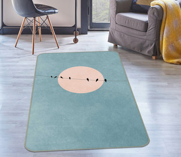 3D The Beauty Of Silence 1017 Boris Draschoff Rug Non Slip Rug Mat