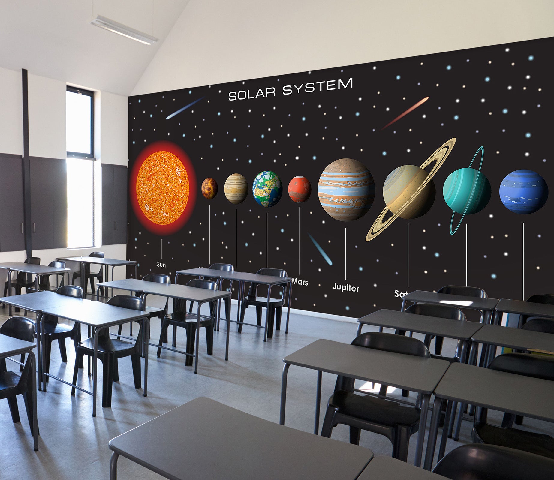 paint on ceiling solar system