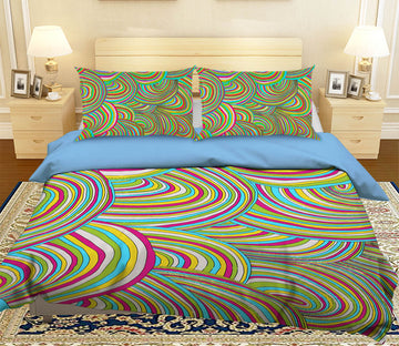 3D Color Circle Pattern 077 Bed Pillowcases Quilt