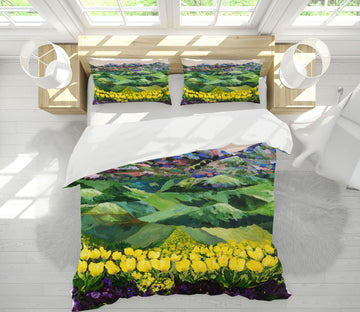 3D Yellow Hanada 1020 Allan P. Friedlander Bedding Bed Pillowcases Quilt