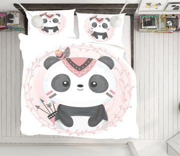 3D Panda 63216 Bed Pillowcases Quilt