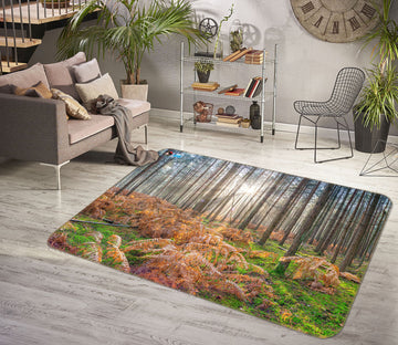 3D Sunny Trees 6753 Assaf Frank Rug Non Slip Rug Mat