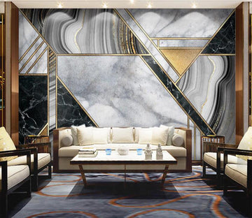 3D White Gray Flowing Texture 2560 Wall Murals
