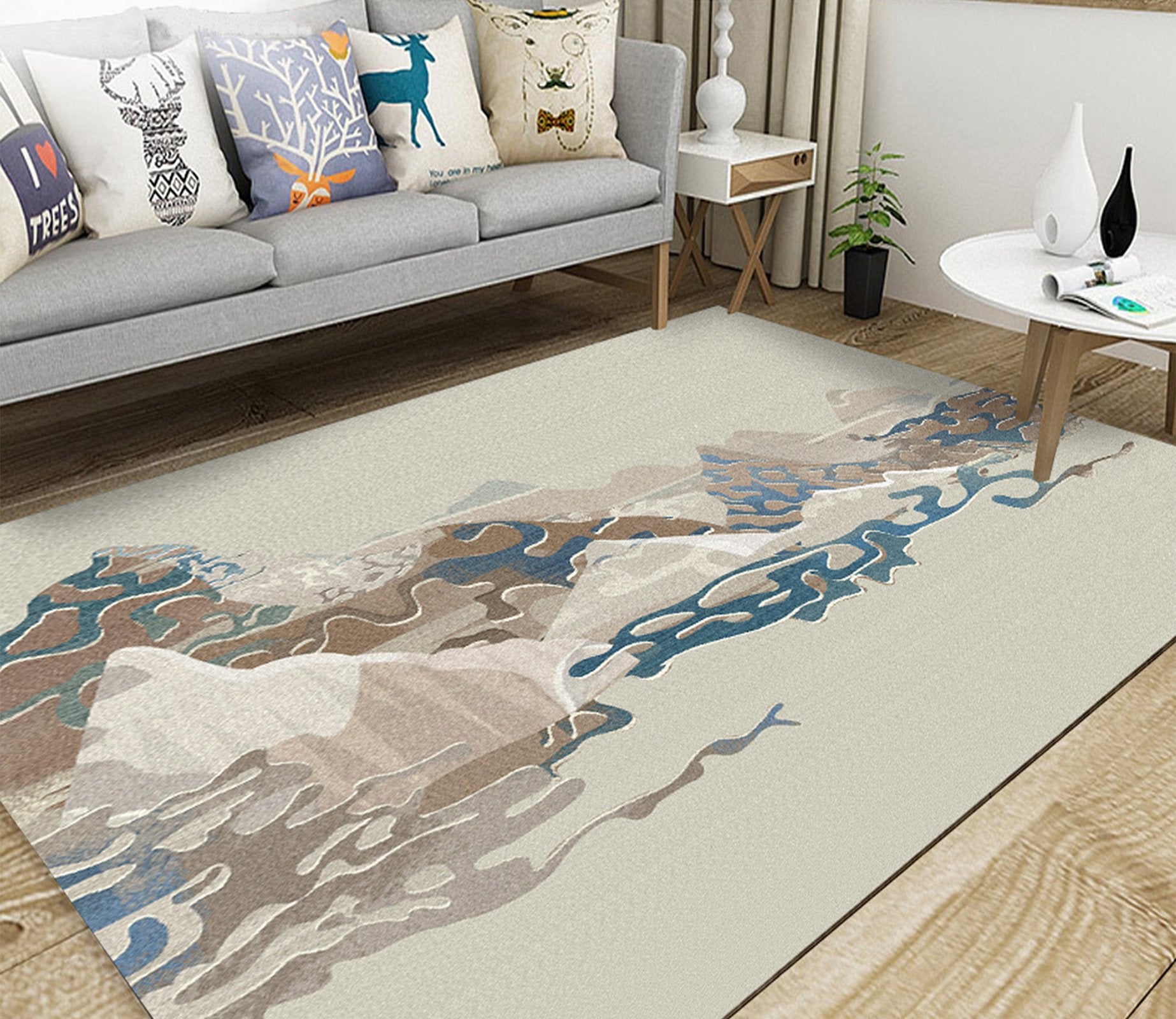 3D Colored Valley WG018 Non Slip Rug Mat Mat AJ Creativity Home 