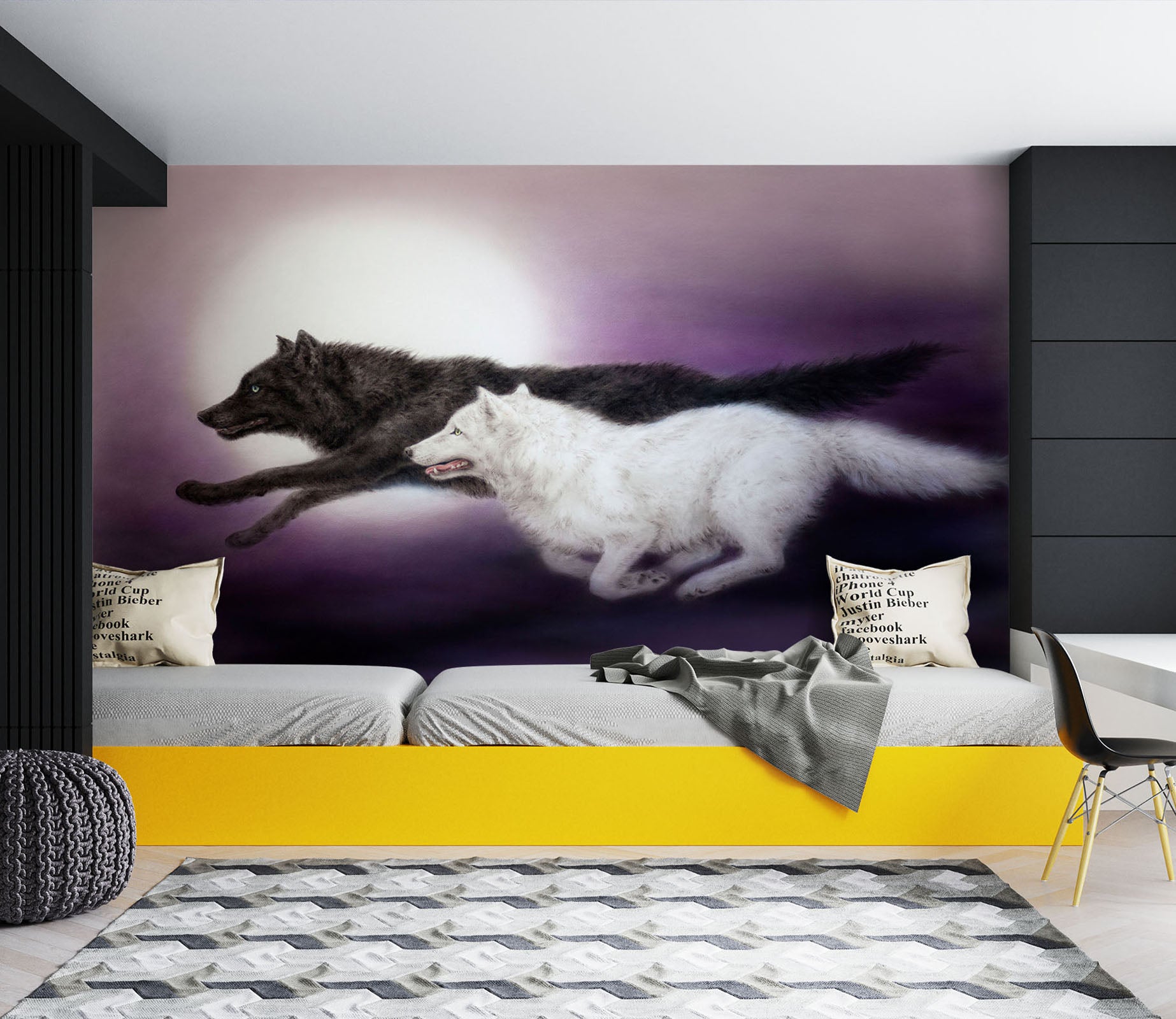 3D Wolf Race 5531 Kayomi Harai Wall Mural Wall Murals