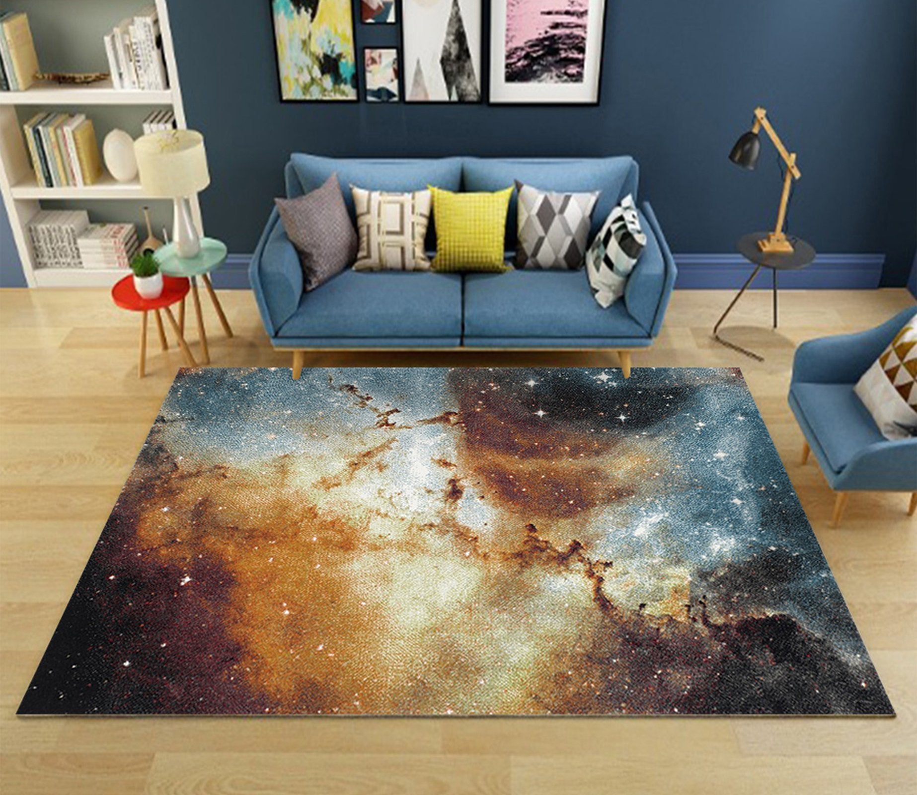 3D Color Planet WG142 Non Slip Rug Mat Mat AJ Creativity Home 