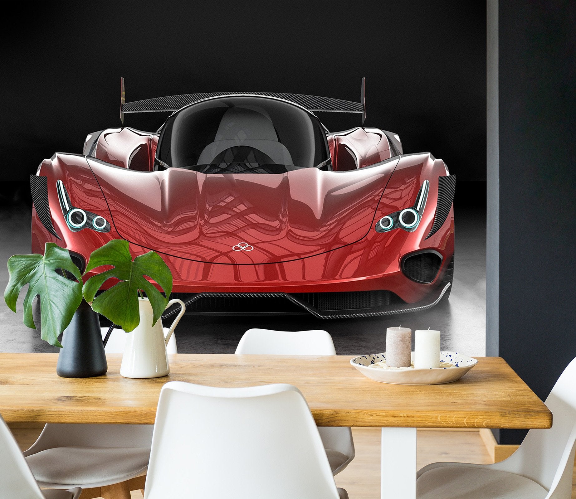 3D Red Headlight 961 Vehicle Wall Murals Wallpaper AJ Wallpaper 2 