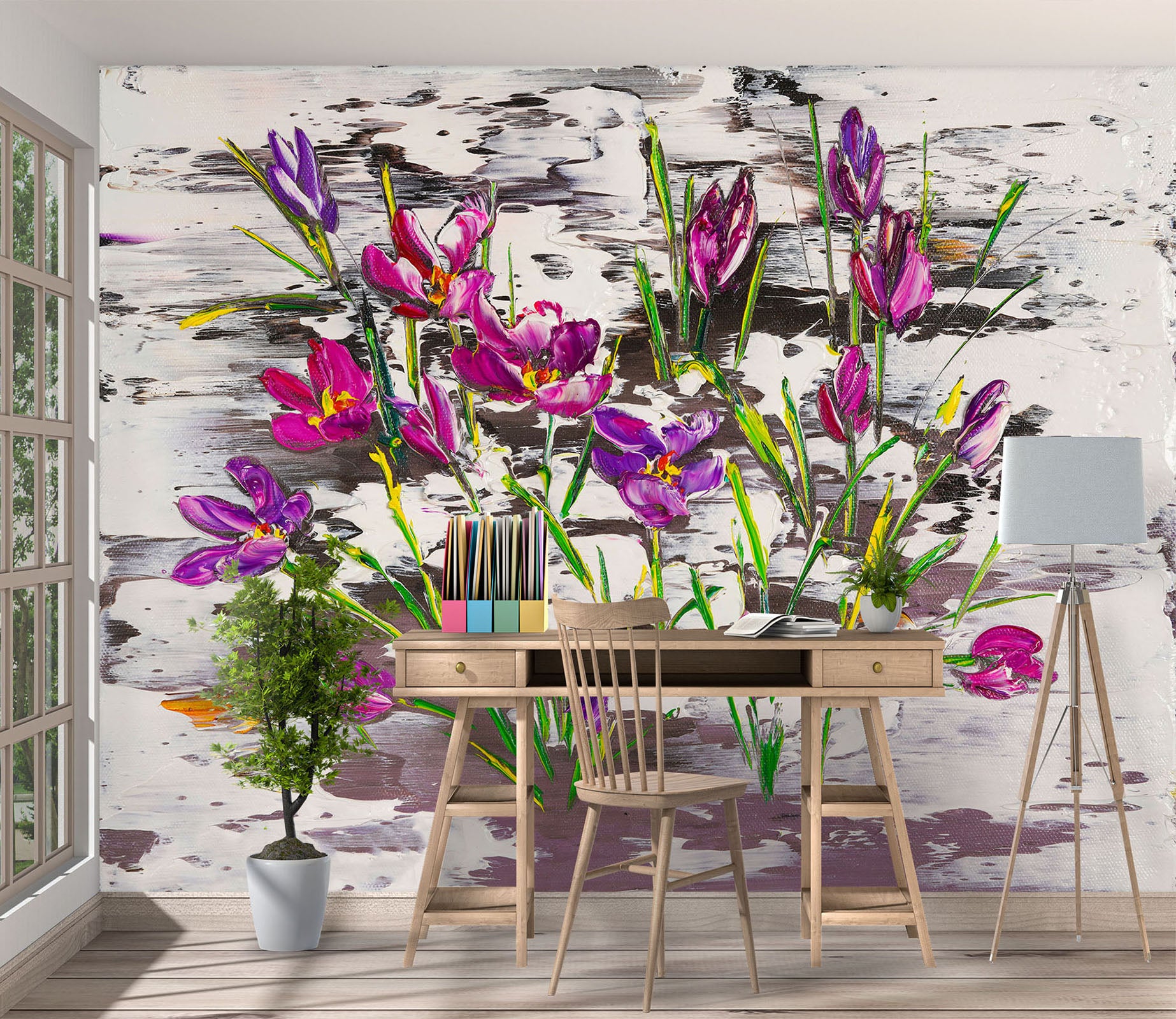 3D Cute Wildflowers 203 Skromova Marina Wall Mural Wall Murals