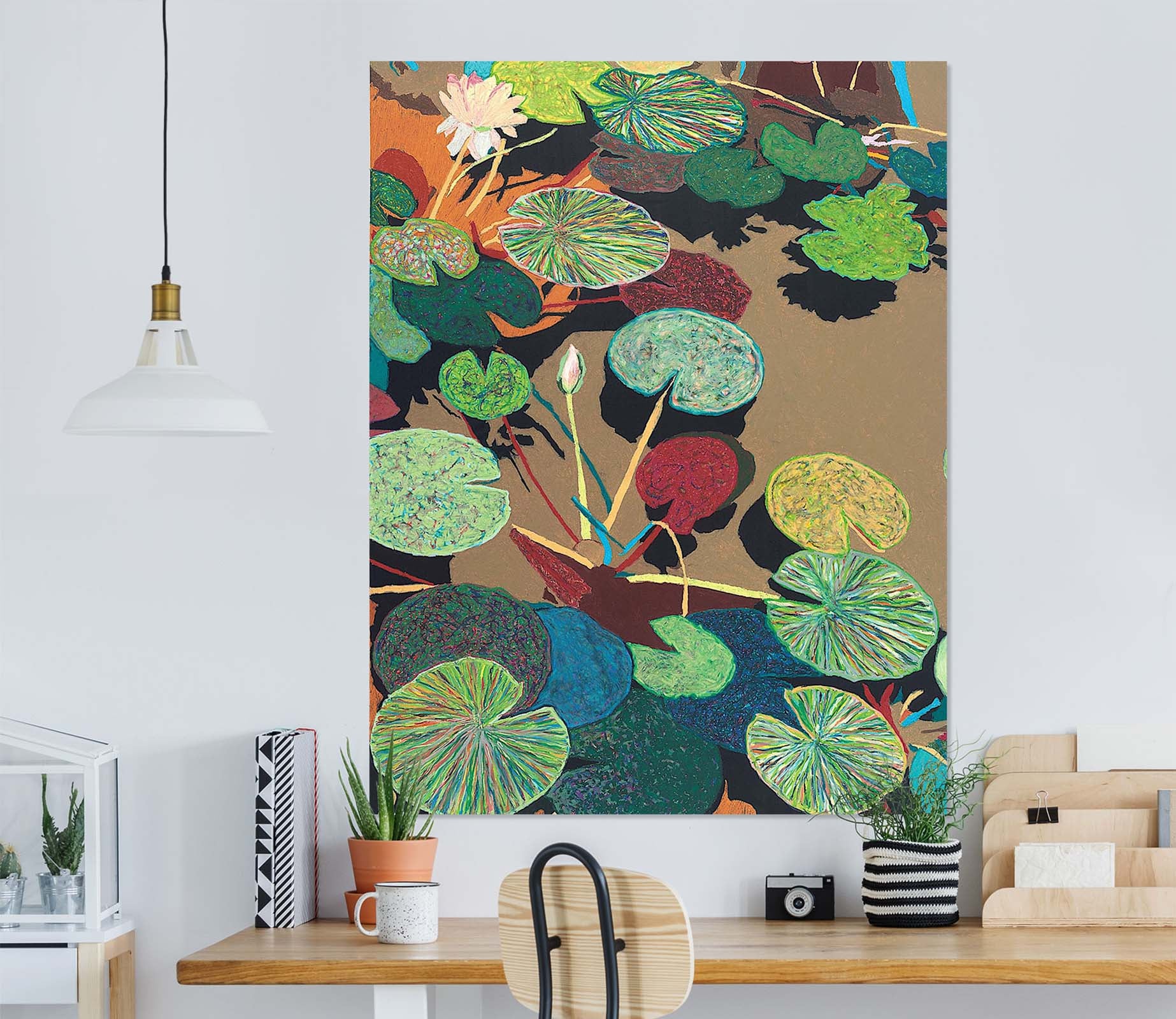 3D Lotus Pond 298 Allan P. Friedlander Wall Sticker