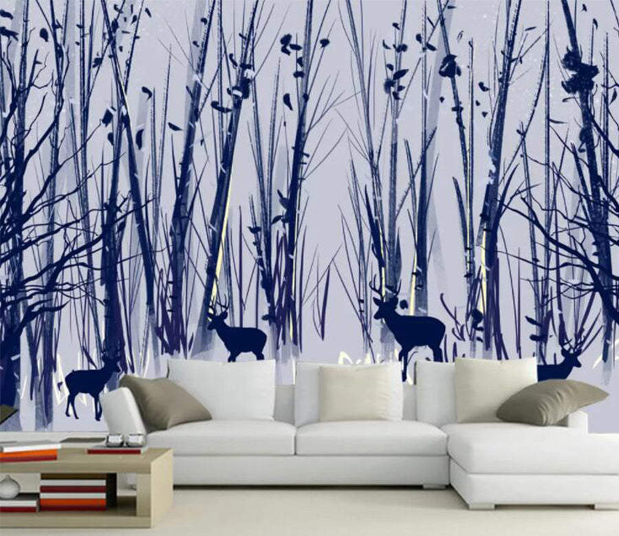 3D Forest Fawn WC1303 Wall Murals