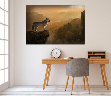 3D Mountain Wolf 132 Animal Wall Stickers Wallpaper AJ Wallpaper 2 