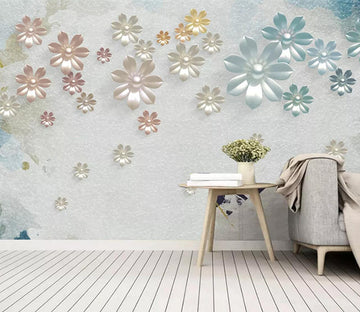 3D Gradient Flower WC2739 Wall Murals