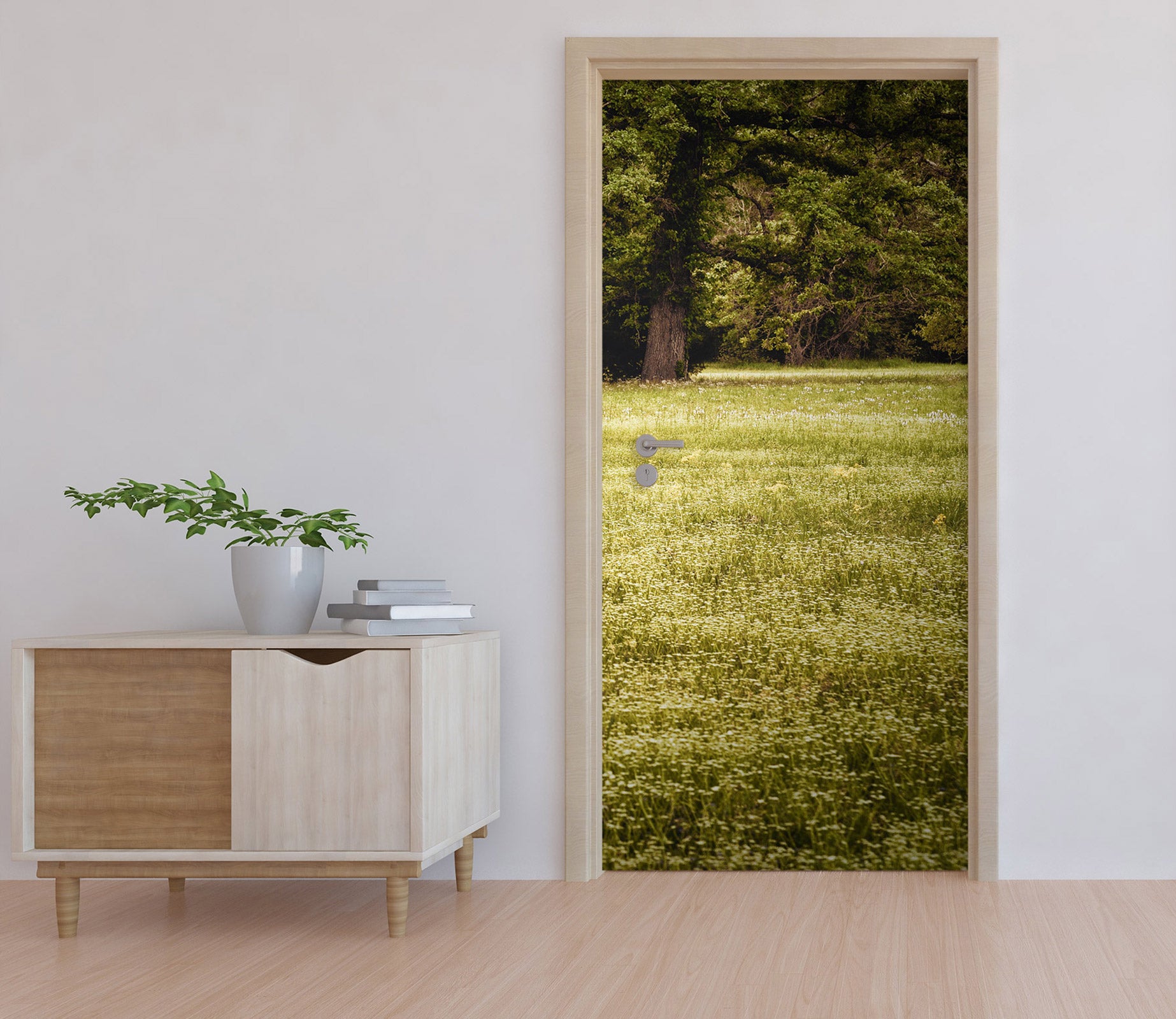 3D Lawn Trees 107153 Beth Sheridan Door Mural