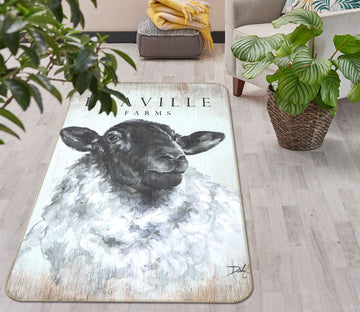 3D Goat Painting 1161 Debi Coules Rug Non Slip Rug Mat