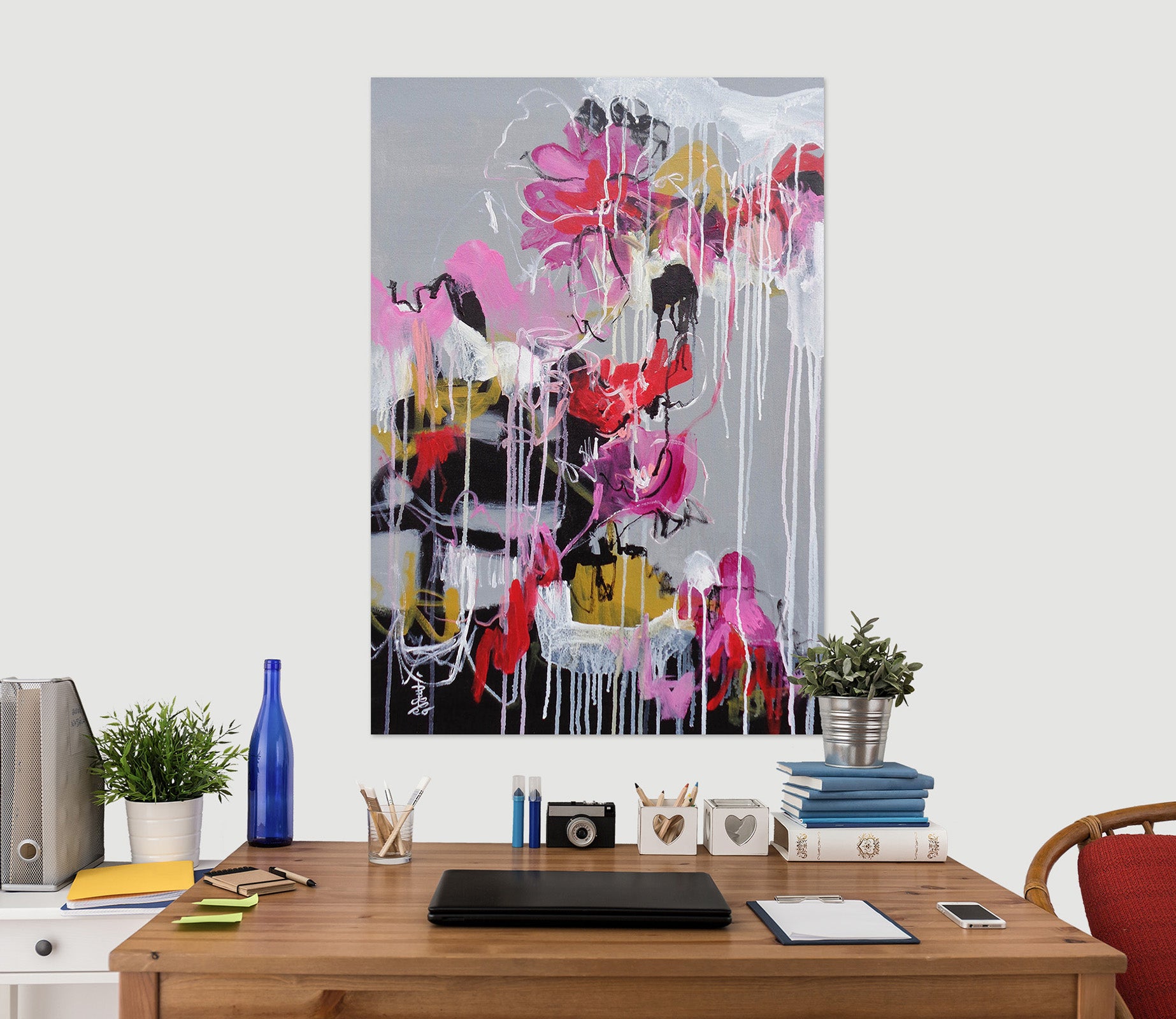 3D Flower Art 1736 Misako Chida Wall Sticker