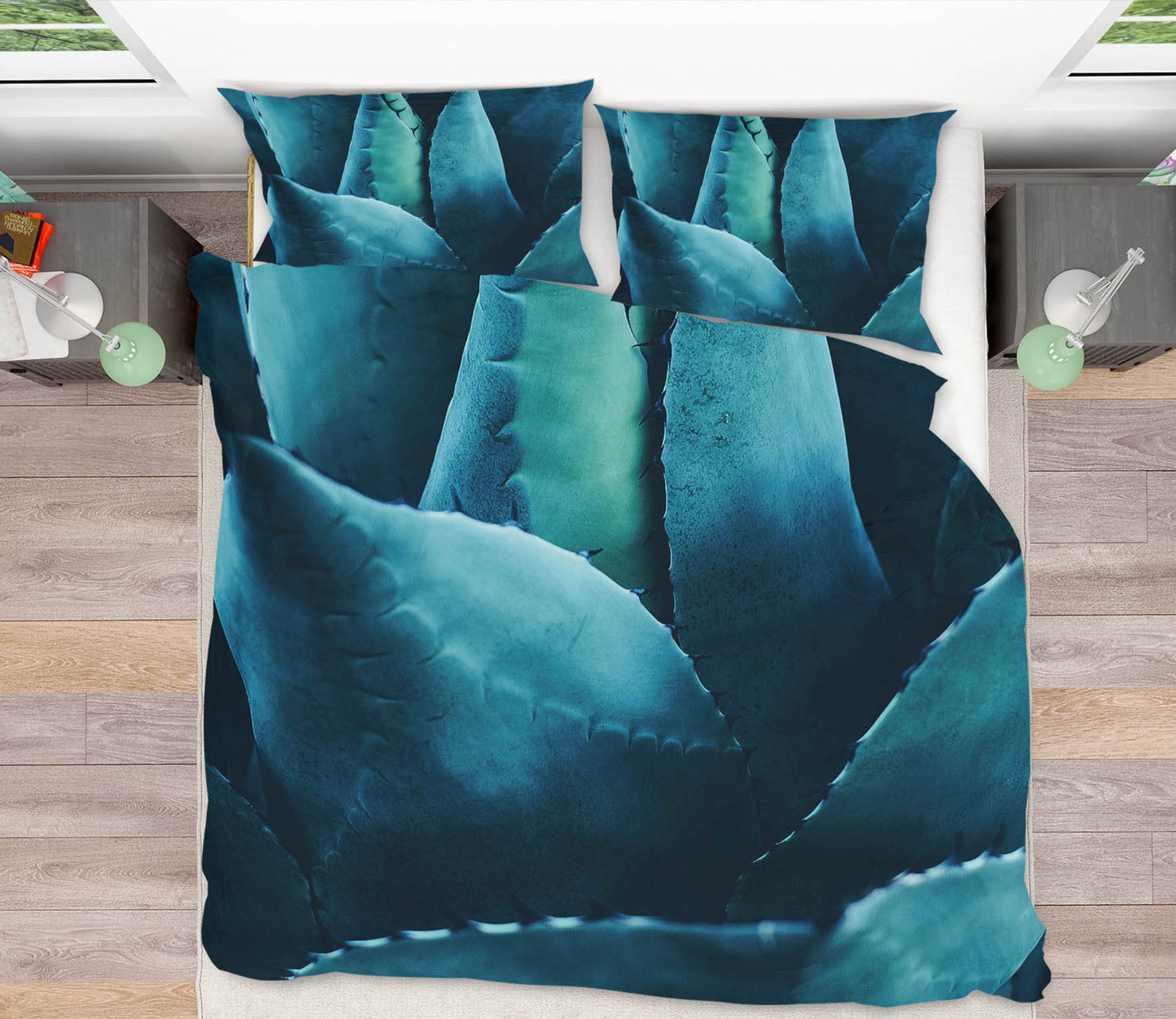 3D Green Aloe 2101 Boris Draschoff Bedding Bed Pillowcases Quilt