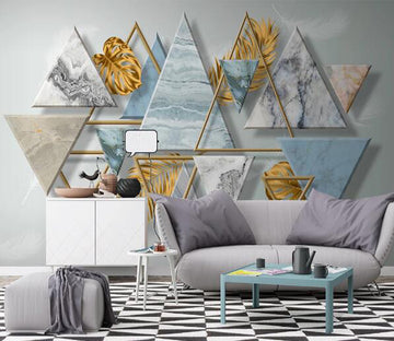 3D Triangle Leaf WC2784 Wall Murals