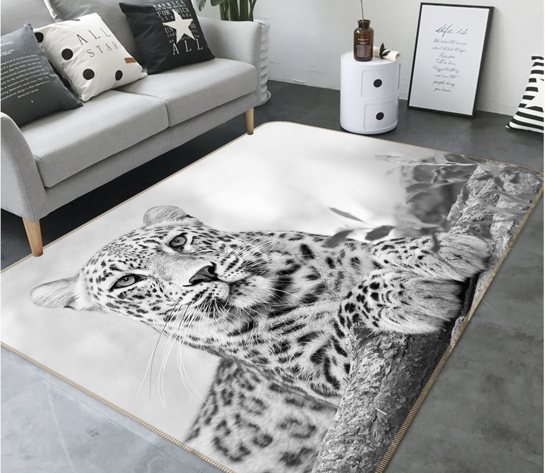3D Tawny 640 Animal Non Slip Rug Mat Mat AJ Creativity Home 