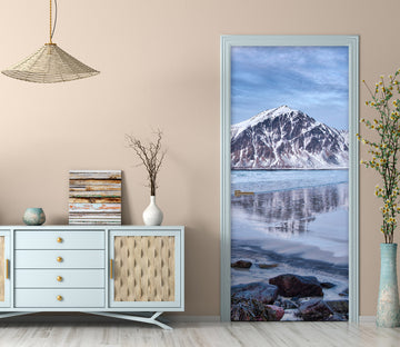 3D Lake Snow Mountain 119172 Marco Carmassi Door Mural