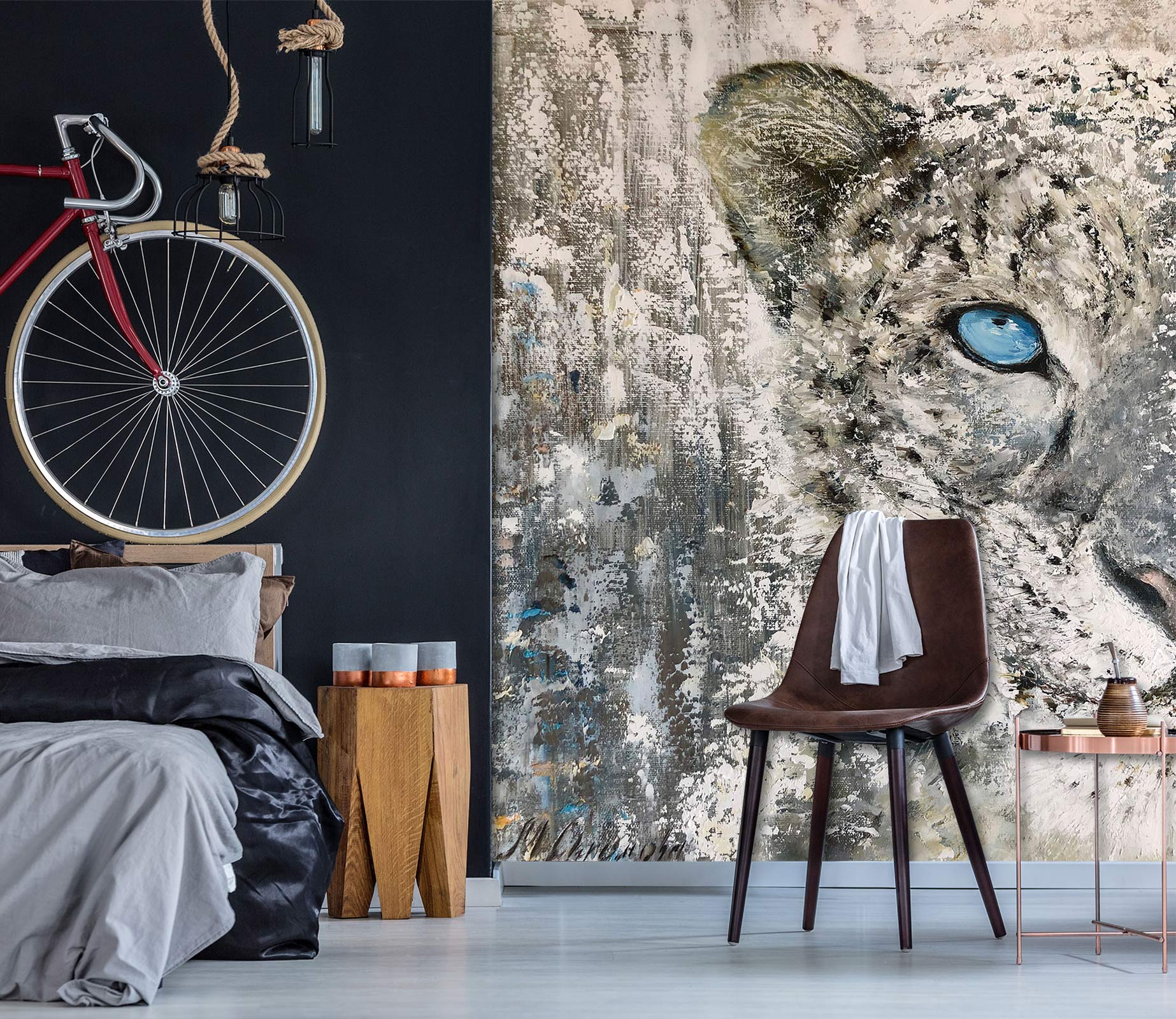 3D Leopard Eyes 197 Skromova Marina Wall Mural Wall Murals