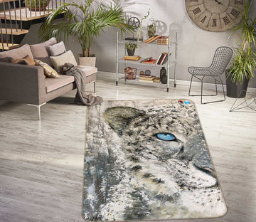 3D Leopard Eyes 1197 Skromova Marina Rug Non Slip Rug Mat